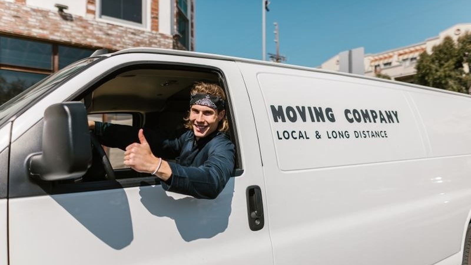 T&T Moving Company moving truck and crew